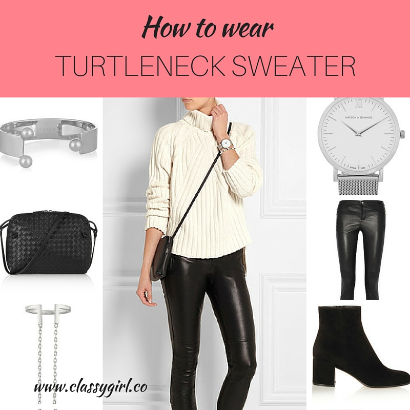 how to wear turtleneck sweater